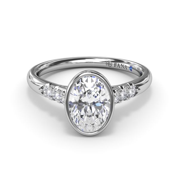 Beautiful Bezel Set Engagement Ring  Image 2 Falls Jewelers Concord, NC