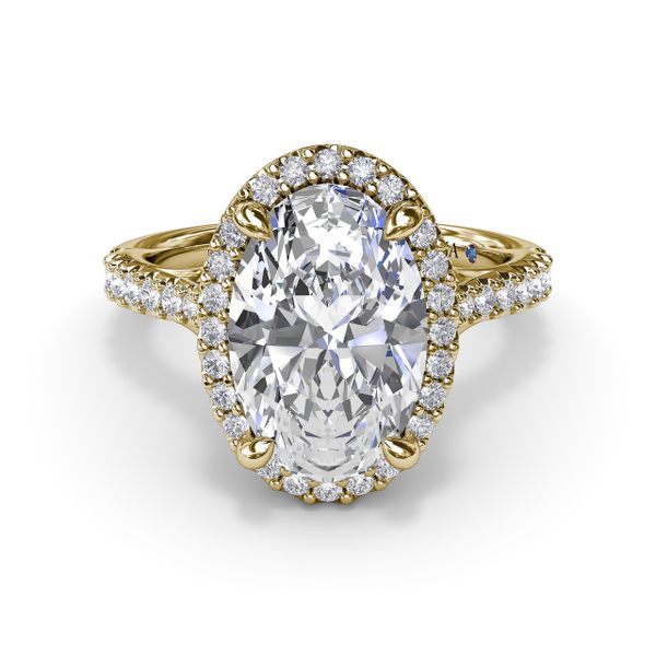 Majestic Halo Diamond Engagement Ring Image 2 Parris Jewelers Hattiesburg, MS