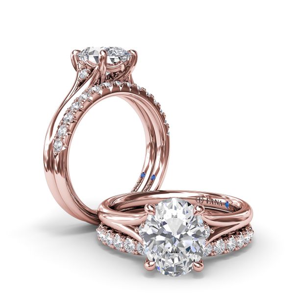 Split Shank Engagement Ring Image 4 Parris Jewelers Hattiesburg, MS