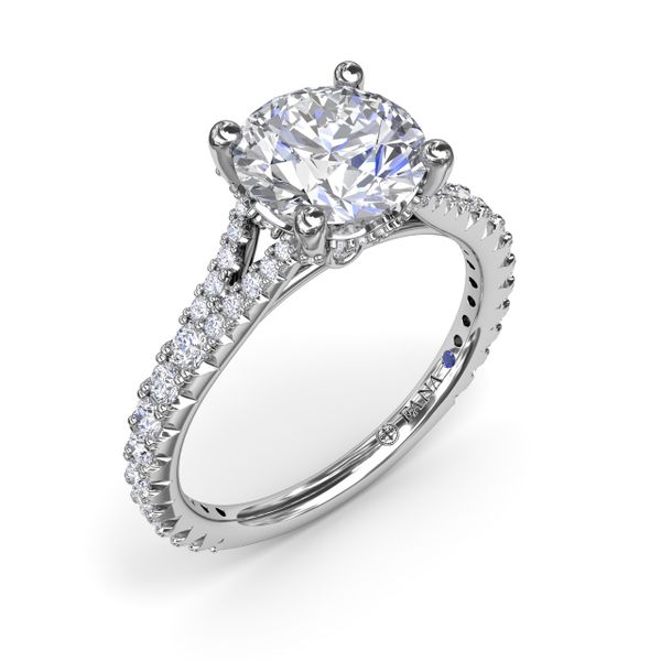 Split Shank Diamond Engagement Ring S. Lennon & Co Jewelers New Hartford, NY