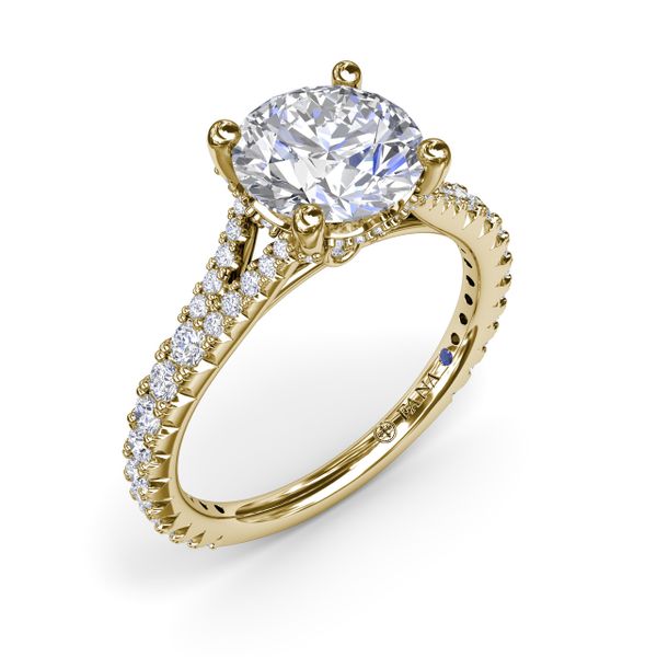 Split Shank Diamond Engagement Ring Parris Jewelers Hattiesburg, MS