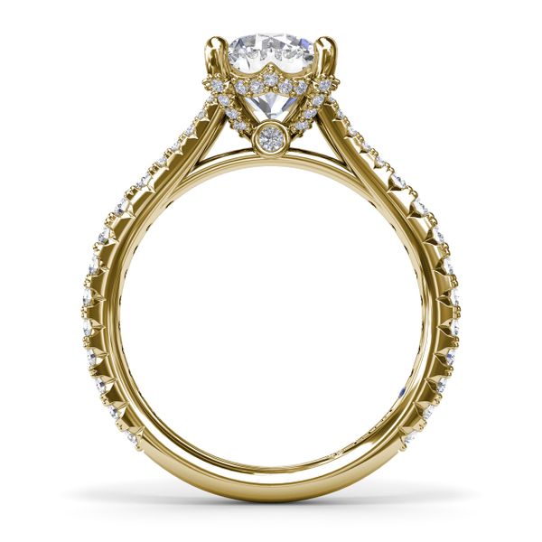 Split Shank Diamond Engagement Ring Image 3 S. Lennon & Co Jewelers New Hartford, NY