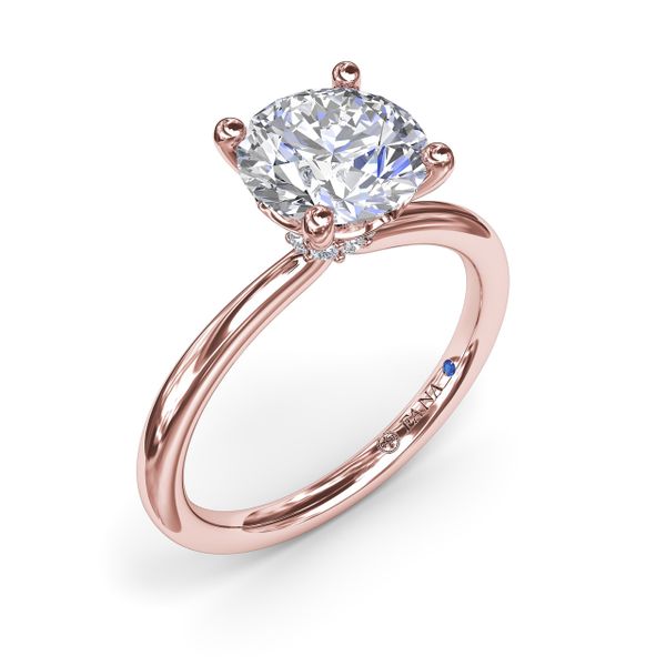 Hidden Halo Engagement Ring  S. Lennon & Co Jewelers New Hartford, NY