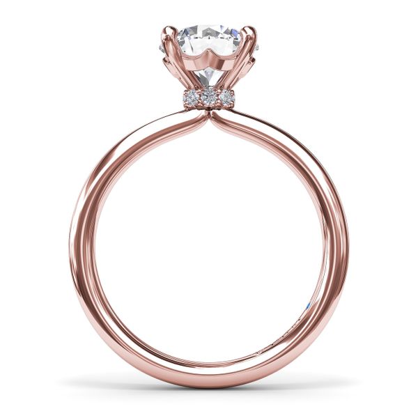 Hidden Halo Engagement Ring  Image 3 S. Lennon & Co Jewelers New Hartford, NY