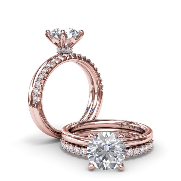Hidden Halo Engagement Ring  Image 4 John Herold Jewelers Randolph, NJ