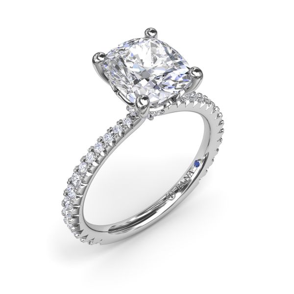 Diamond Collar Engagement Ring S. Lennon & Co Jewelers New Hartford, NY