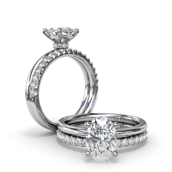 Hidden Halo Engagement Ring  Image 4 Conti Jewelers Endwell, NY