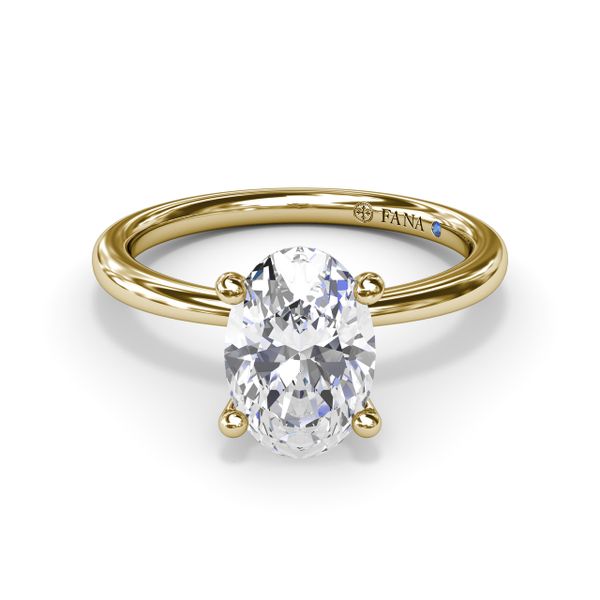 Hidden Halo Engagement Ring  Image 2 Gaines Jewelry Flint, MI