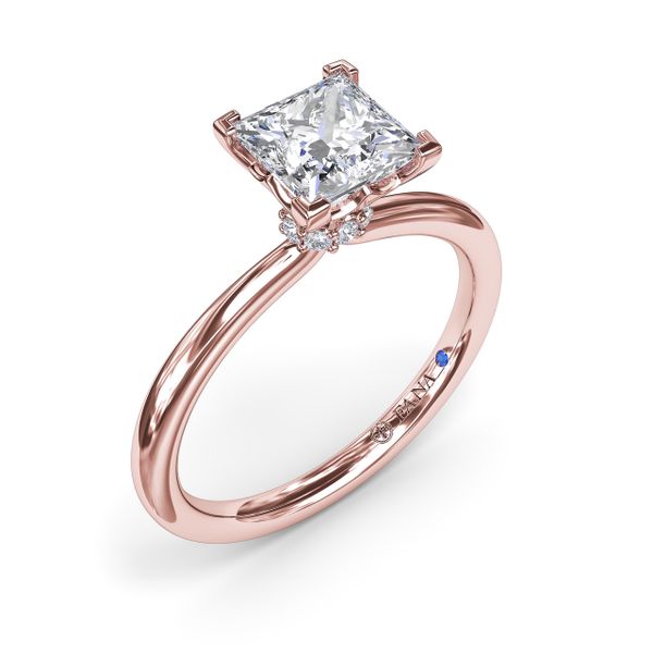 Princess-Cut Diamond Engagement Ring Castle Couture Fine Jewelry Manalapan, NJ