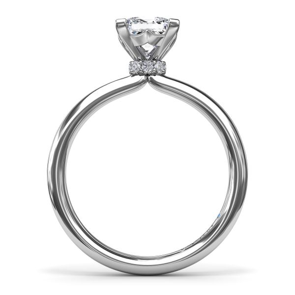 Princess-Cut Diamond Engagement Ring Image 3 Conti Jewelers Endwell, NY
