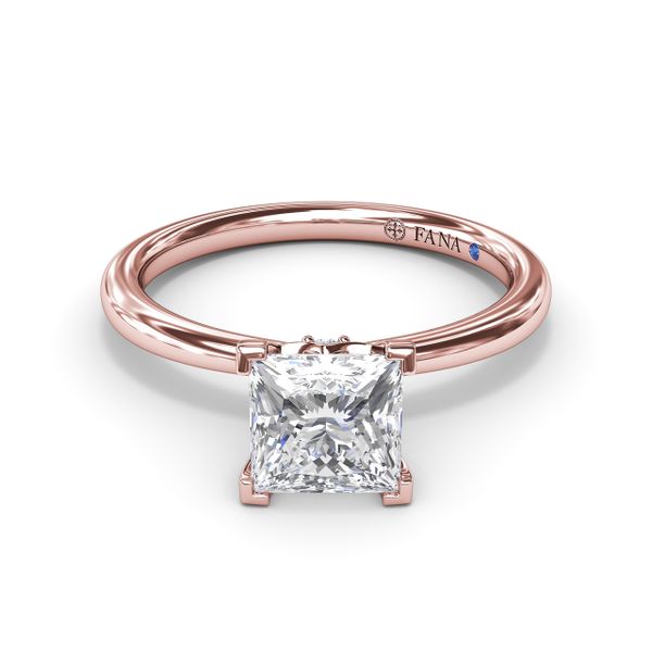 Princess-Cut Diamond Engagement Ring Image 2 Castle Couture Fine Jewelry Manalapan, NJ