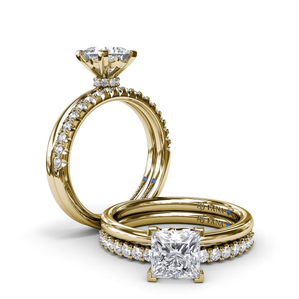 Princess-Cut Diamond Engagement Ring Image 4 Steve Lennon & Co Jewelers  New Hartford, NY