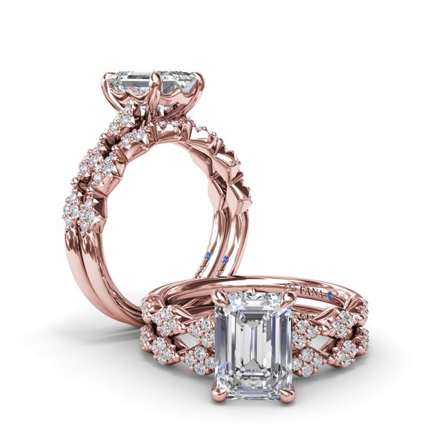 Modern Vintage Diamond Engagement Ring Image 4 S. Lennon & Co Jewelers New Hartford, NY