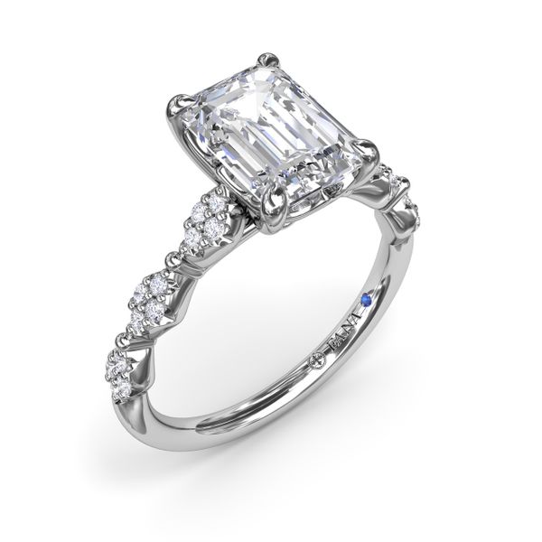 Modern Vintage Diamond Engagement Ring Castle Couture Fine Jewelry Manalapan, NJ