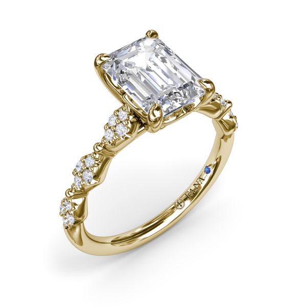 Modern Vintage Diamond Engagement Ring Parris Jewelers Hattiesburg, MS