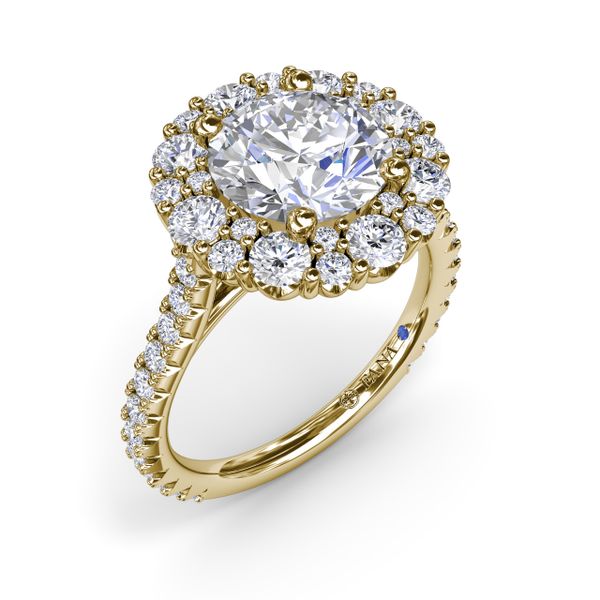 Floral Cluster Diamond Engagement Ring P.J. Rossi Jewelers Lauderdale-By-The-Sea, FL