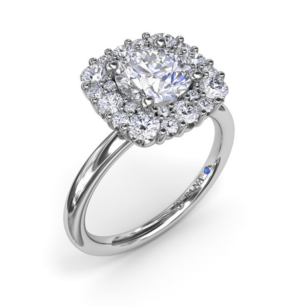 Graduated Diamond Engagement Ring Falls Jewelers Concord, NC