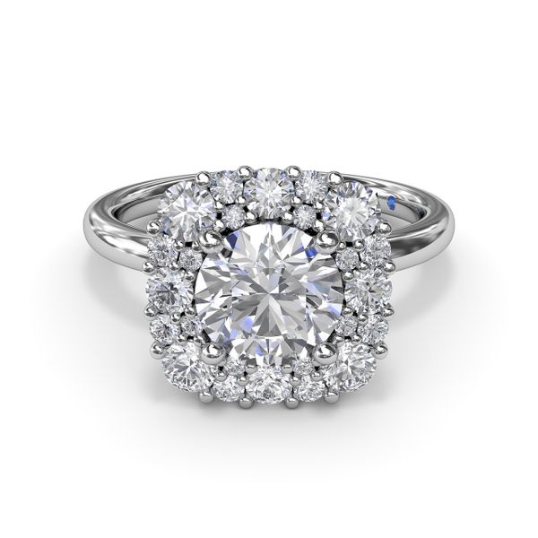 Graduated Diamond Engagement Ring Image 2 Gaines Jewelry Flint, MI