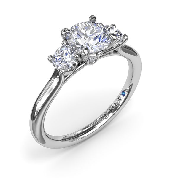 Petite Three-Stone Diamond Engagement Ring LeeBrant Jewelry & Watch Co Sandy Springs, GA
