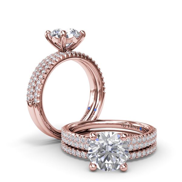 Pavé Diamond Engagement Ring  Image 4 The Diamond Center Claremont, CA