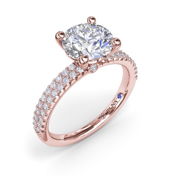 Pavé Diamond Engagement Ring  Castle Couture Fine Jewelry Manalapan, NJ