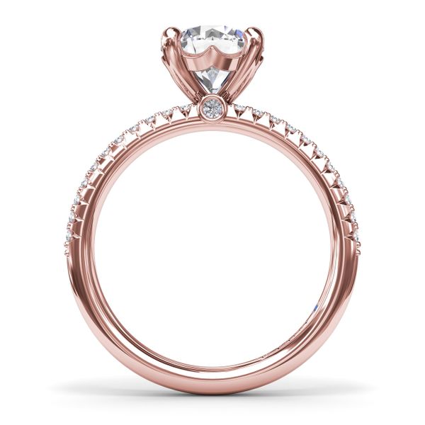 Pavé Diamond Engagement Ring  Image 3 S. Lennon & Co Jewelers New Hartford, NY