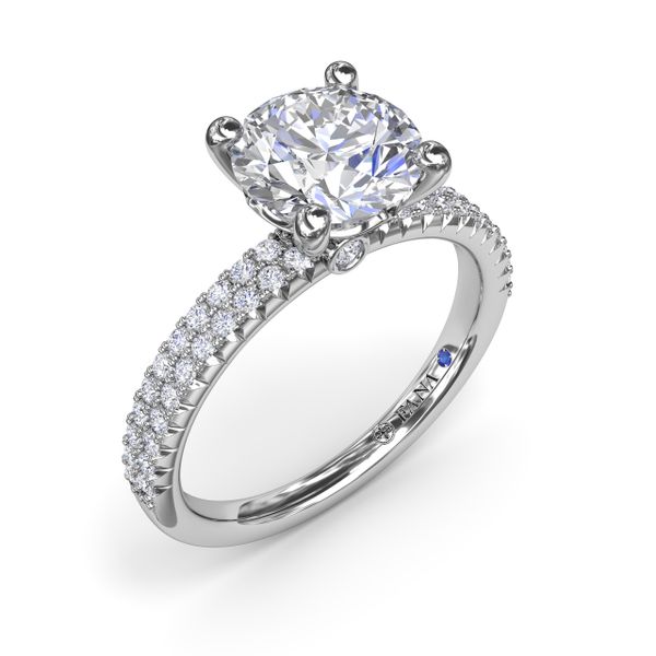 Pavé Diamond Engagement Ring  S. Lennon & Co Jewelers New Hartford, NY