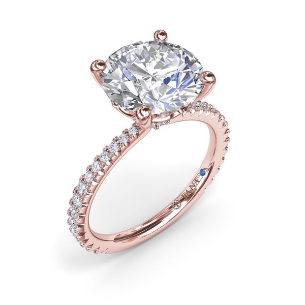 Hidden Halo Diamond Engagement Ring  Conti Jewelers Endwell, NY