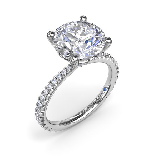 Hidden Halo Diamond Engagement Ring  Milano Jewelers Pembroke Pines, FL
