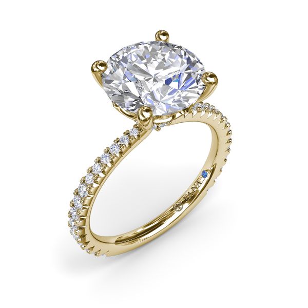 Hidden Halo Diamond Engagement Ring  S. Lennon & Co Jewelers New Hartford, NY