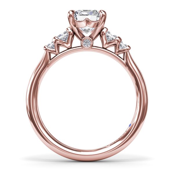Princess Cut Diamond Engagement Ring Image 3 P.J. Rossi Jewelers Lauderdale-By-The-Sea, FL