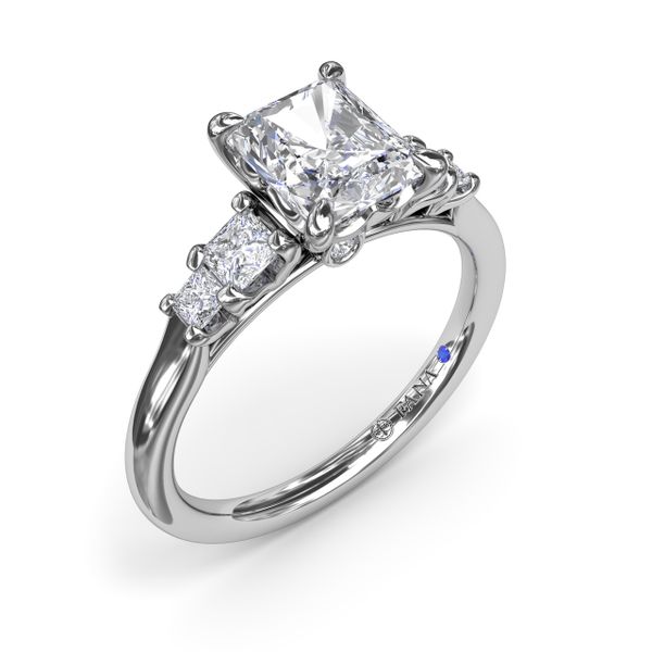 Princess Cut Diamond Engagement Ring Castle Couture Fine Jewelry Manalapan, NJ