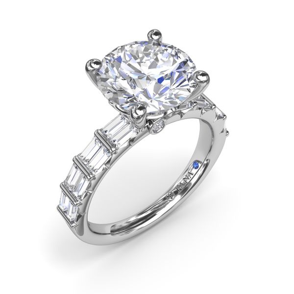 Beautiful Baguette Diamond Engagement Ring  Parris Jewelers Hattiesburg, MS