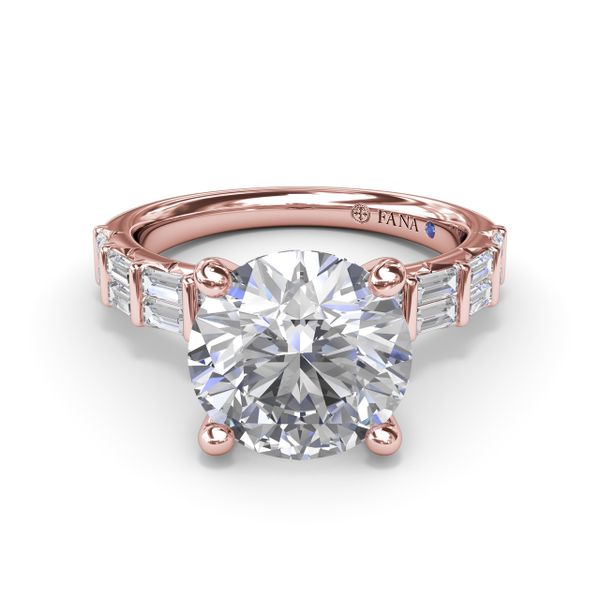 Beautiful Baguette Diamond Engagement Ring  Image 2 Parris Jewelers Hattiesburg, MS