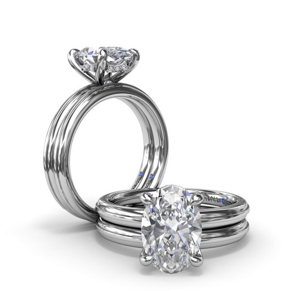 Two-Toned Engagement Ring  Image 4 P.J. Rossi Jewelers Lauderdale-By-The-Sea, FL