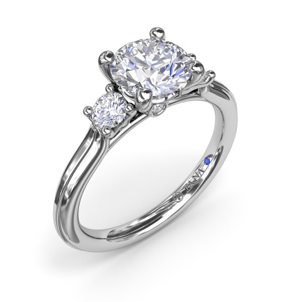Two-Toned Round Diamond Engagement Ring  The Diamond Center Claremont, CA