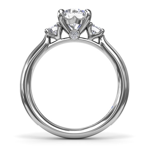 Two-Toned Round Diamond Engagement Ring  Image 3 Parris Jewelers Hattiesburg, MS