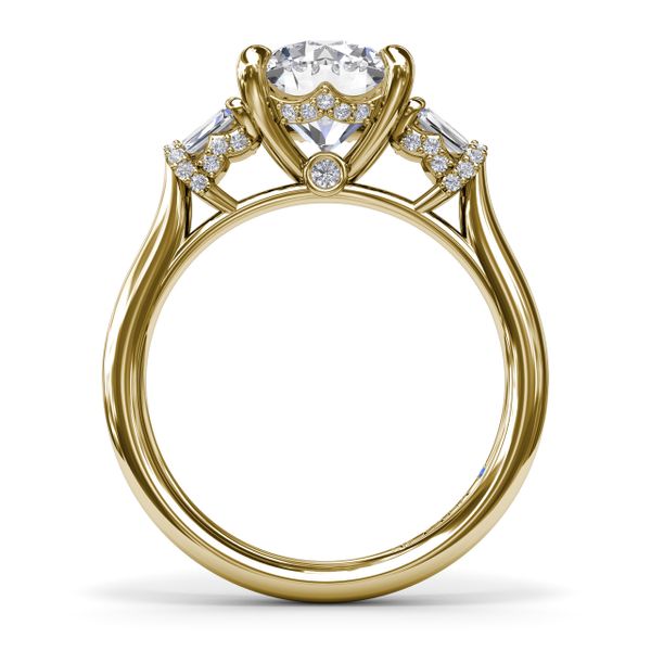 Double Baguette Diamond Engagement Ring Image 3 The Diamond Center Claremont, CA