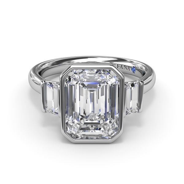 Bezel Set Diamond Engagement Ring Image 2 Parris Jewelers Hattiesburg, MS