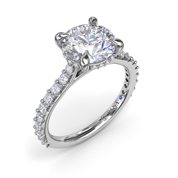 Hidden Halo Diamond Engagement Ring The Diamond Center Claremont, CA