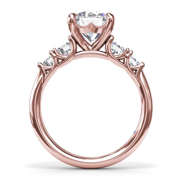 Double Side Stone Engagement Ring Image 3 S. Lennon & Co Jewelers New Hartford, NY