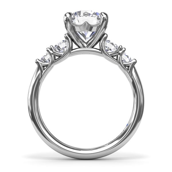 Double Side Stone Engagement Ring Image 3 Parris Jewelers Hattiesburg, MS