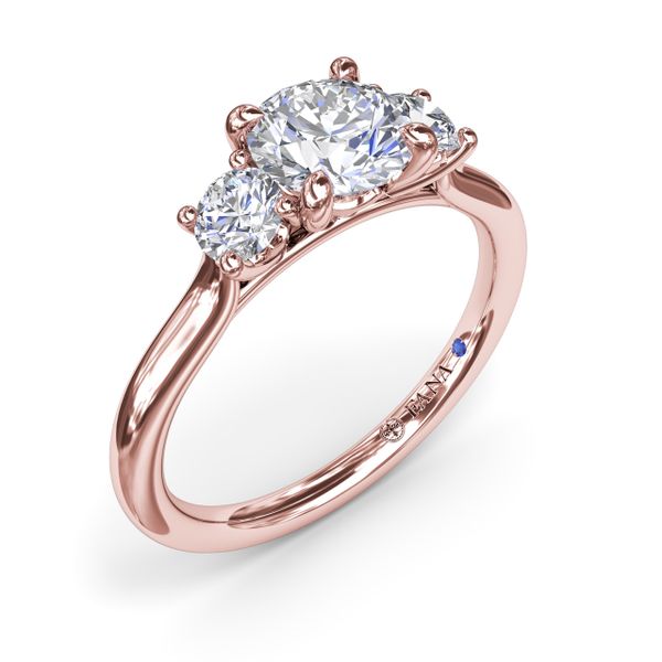 Three-Stone Diamond Engagement Ring S. Lennon & Co Jewelers New Hartford, NY