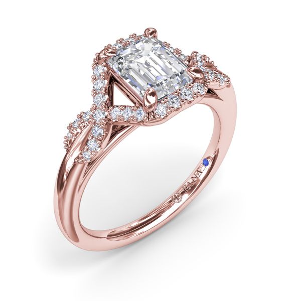 Emerald Love Knot Diamond Engagement Ring The Diamond Center Claremont, CA