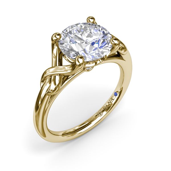 Smooth Love Knot Diamond Engagement Ring Steve Lennon & Co Jewelers  New Hartford, NY