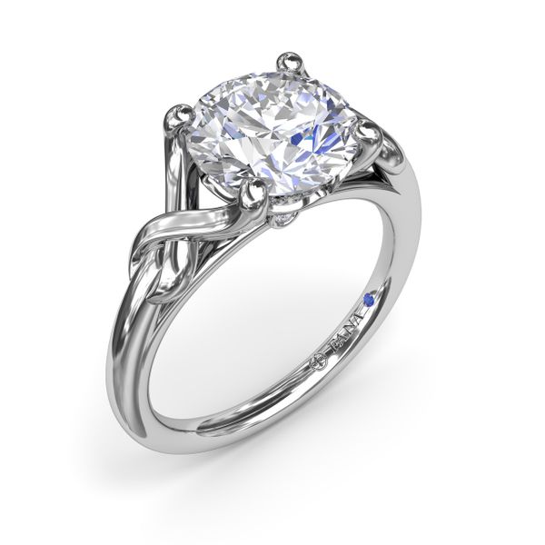 Smooth Love Knot Diamond Engagement Ring Molinelli's Jewelers Pocatello, ID