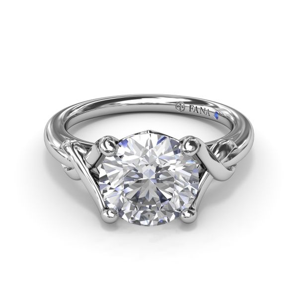 Smooth Love Knot Diamond Engagement Ring Image 3 Reed & Sons Sedalia, MO