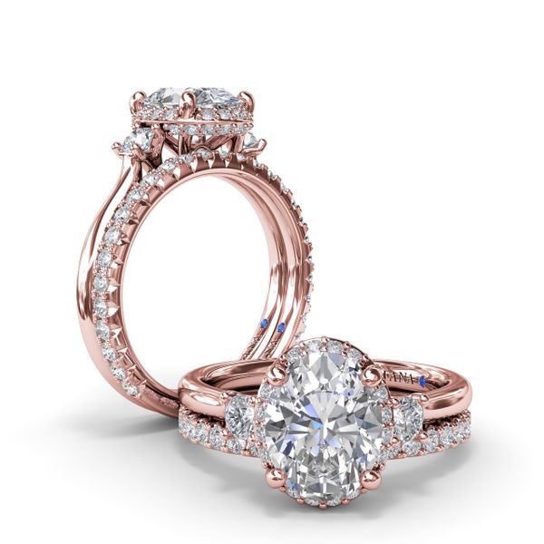Diamond Halo Engagement Ring Image 4 Molinelli's Jewelers Pocatello, ID