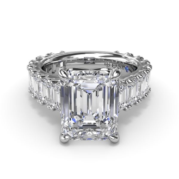 Chunky Emerald Diamond Engagement Ring Image 3 Reed & Sons Sedalia, MO