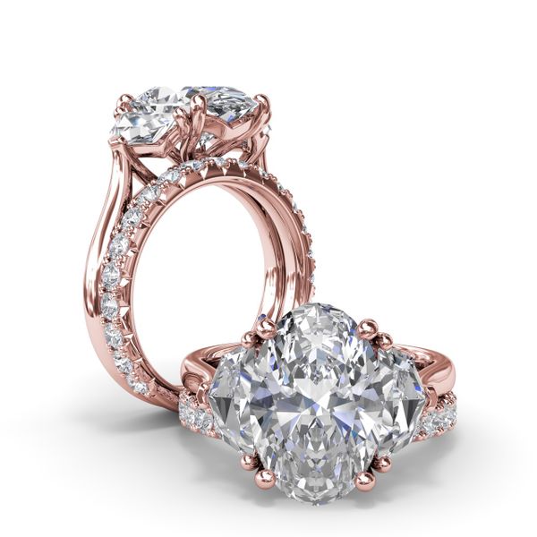Three Stone Diamond Cadillac Engagement Ring Image 4 P.J. Rossi Jewelers Lauderdale-By-The-Sea, FL